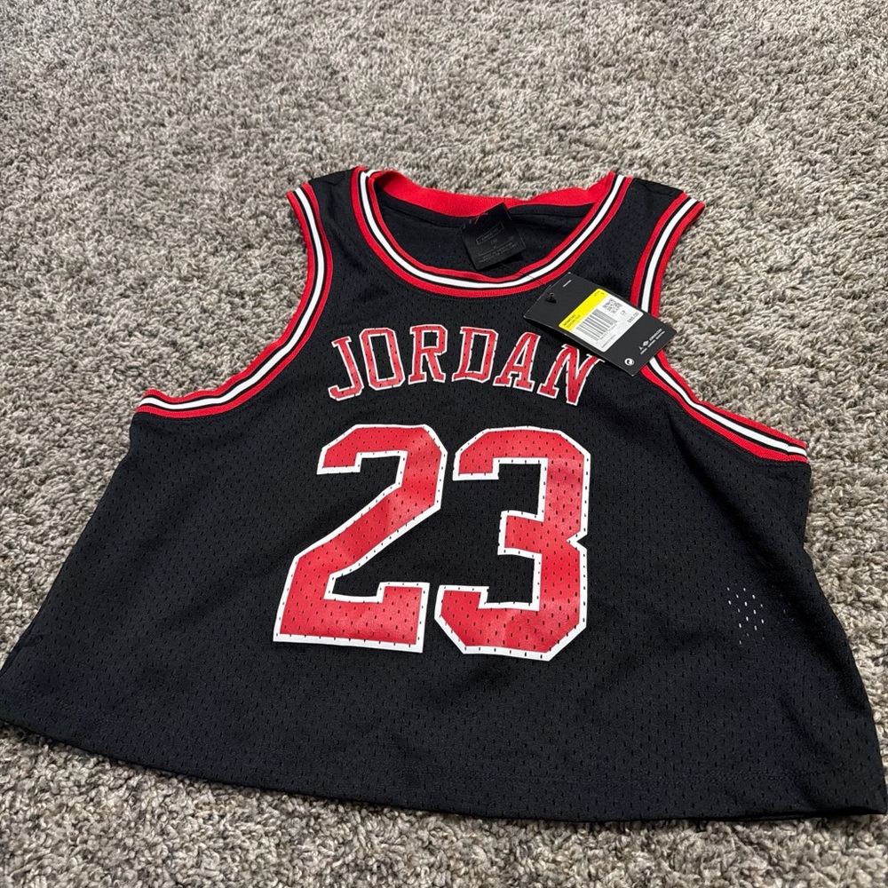 Jordan Womens Black and Red Jersey